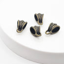 Antique Brass Bail (Dots), 15x9mm (3pcs)