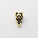 Antique Gold Bail (Swirls), 13.5x7.5mm (4pcs)