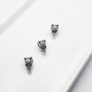 Antique Silver Bail (Swirls), 13.5x7.5mm (4pcs)