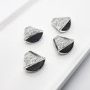 Antique Silver Cone (Western), 18x20mm (4pcs)