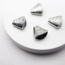 Antique Silver Cone (Western), 18x20mm (4pcs)