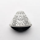 Antique Silver Cone (Western), 18x20mm (4pcs)