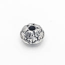 Antique Silver Lotus Spacers, 7.5x5mm (6pcs)