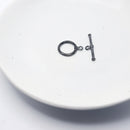 Gunmetal Toggle Clasps (Min), 17.5mm (3sets)