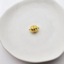 Gold Plated Magnetic Clasps, Fluted Ball, 17x11.5mm (2sets)