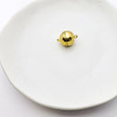 Gold Plated Magnetic Clasps, Ball, 19x14mm, (2sets)