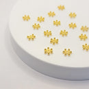 Gold-tone Daisy Spacers (6 Dots), 7.5mm (40pcs)