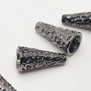 Gunmetal Cones (Decorative), 19.5x9.5mm (4pcs)