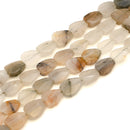 Green Skin Jasper Faceted Hexagon 18x16mm