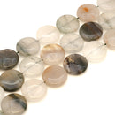 Green Skin Jasper Puff Coin 25mm