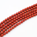 Red Jasper Matte Round 8.5mm