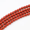 Red Jasper Matte Round 10mm