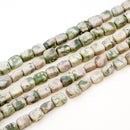 Serenity Jasper Rectangular Cube 11.5x8mm