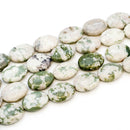 Serenity Jasper Puff Oval 24x18mm