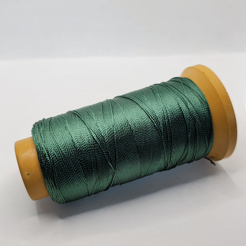 Nylon Knotting Cord, Forest Green 6-ply 0.4mm, 350m