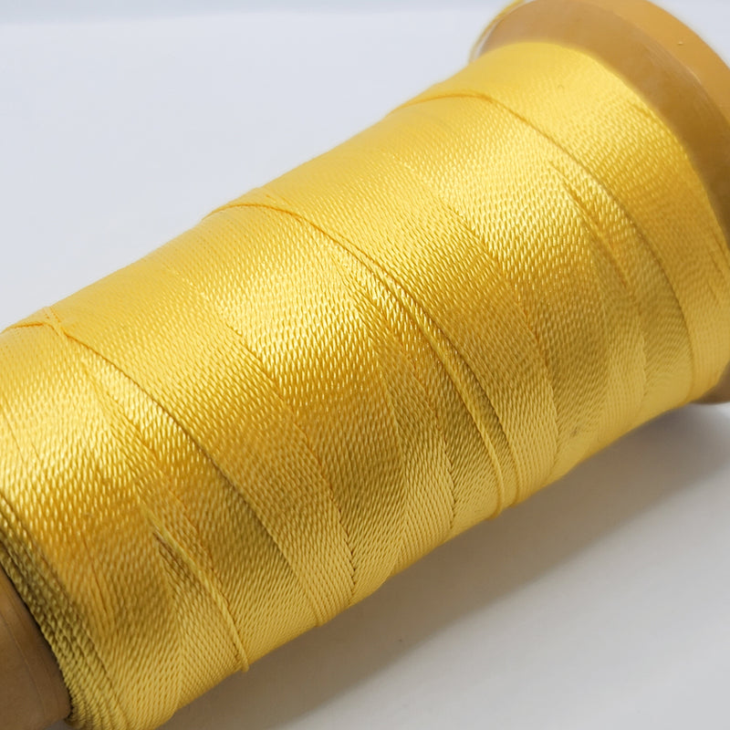 Nylon Knotting Cord, Golden Yellow 9-ply 0.6mm, 200m