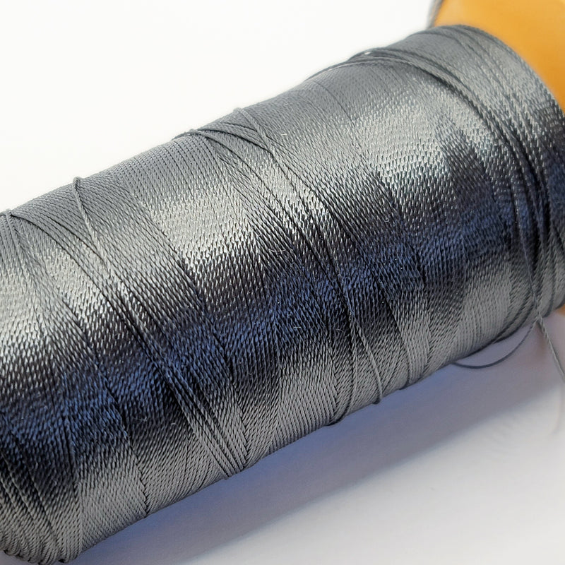 Nylon Knotting Cord, Grey 9-ply 0.6mm, 200m