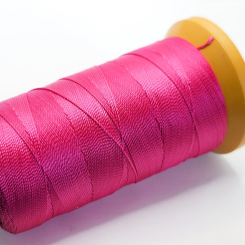 Nylon Knotting Cord, Magenta 9-ply 0.6mm, 200m