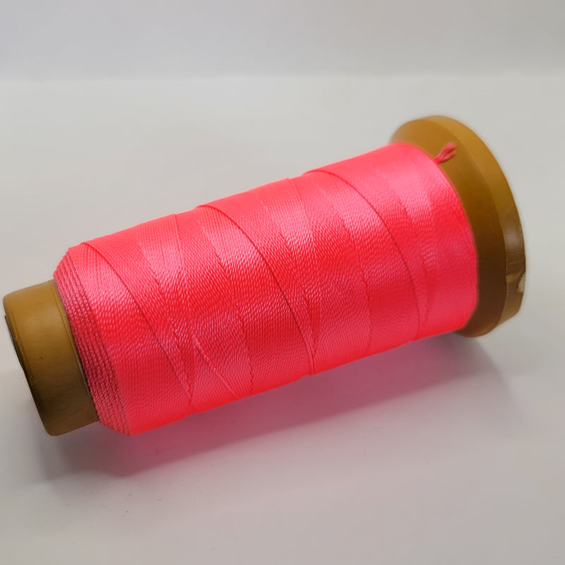 Nylon Knotting Cord, Neon Pink 9-ply 0.6mm, 200m