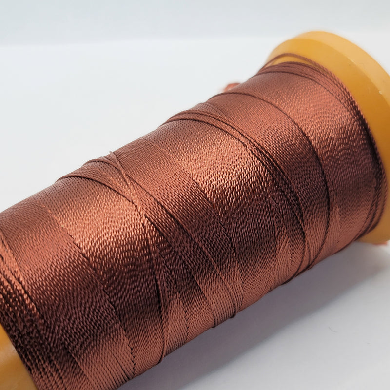 Nylon Knotting Cord, Rust Brown 9-ply 0.6mm, 200m