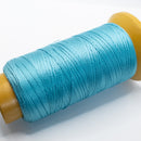 Nylon Knotting Cord, Turquoise 6-ply, 0.4mm, 350m