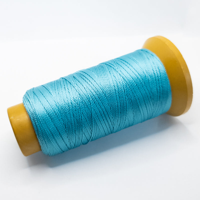Nylon Knotting Cord, Turquoise 9-ply 0.6mm, 200m