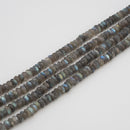 Labradorite Faceted Rondelle ~3-5x8mm (10.25")