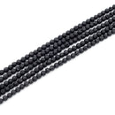 Black Lava Stone Round 4.5mm