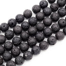 Black Lava Stone Round 14mm