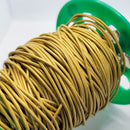 Leather Cord, Pearlescent Lime Gold 1.5mm, sold per metre