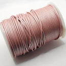 Leather Cord, Pearlescent Powder Pink 2.0mm, sold per metre
