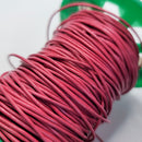 Leather Cord, Rustic Red 1.5mm, sold per metre