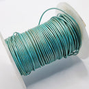 Leather Cord, Pearlescent Pistachio Green 1.0mm, sold per metre