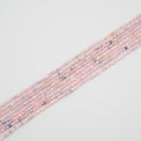 Morganite Aquamarine & Beryl Faceted Round 2mm