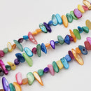 Colorful Mother-of-Pearl Pointy Flat 3-4x7-11mm (PX)