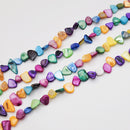 Colorful Mother-of-Pearl Flat (L) 7-9x9-12mm (PX)