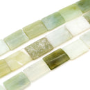 New Jade Puff Rectangle 31x22mm