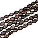 Red Obsidian Puff Oval 15.5x12mm