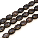 Red Obsidian Puff Oval 22x18mm