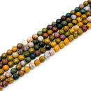 Ocean Jasper Faceted Round 8mm