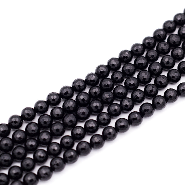 Onyx Faceted Round 8mm