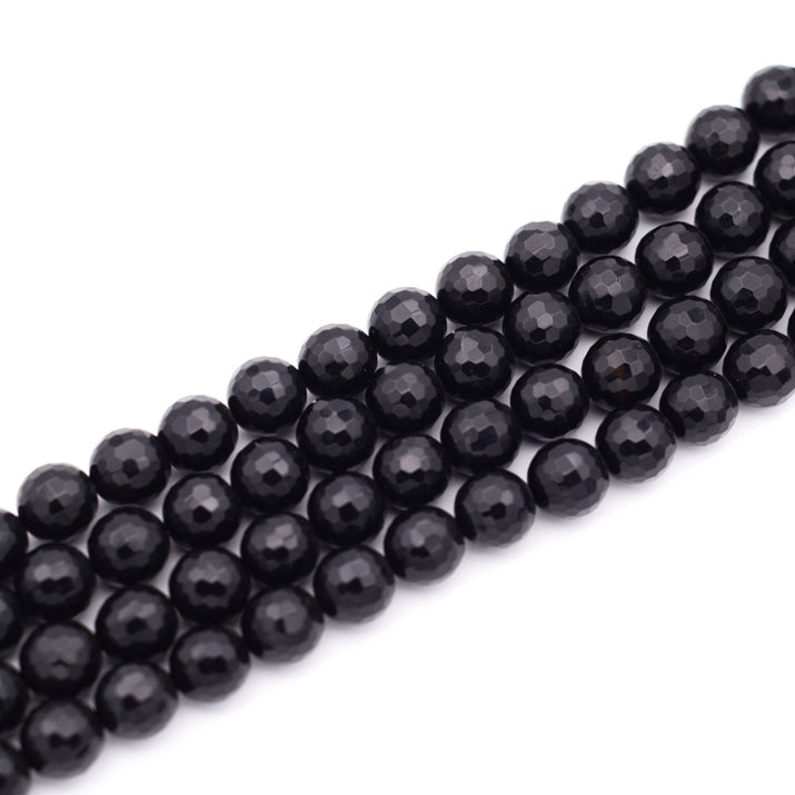 Onyx Faceted Round 10mm