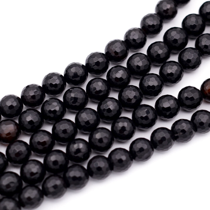 Onyx Faceted Round 12mm