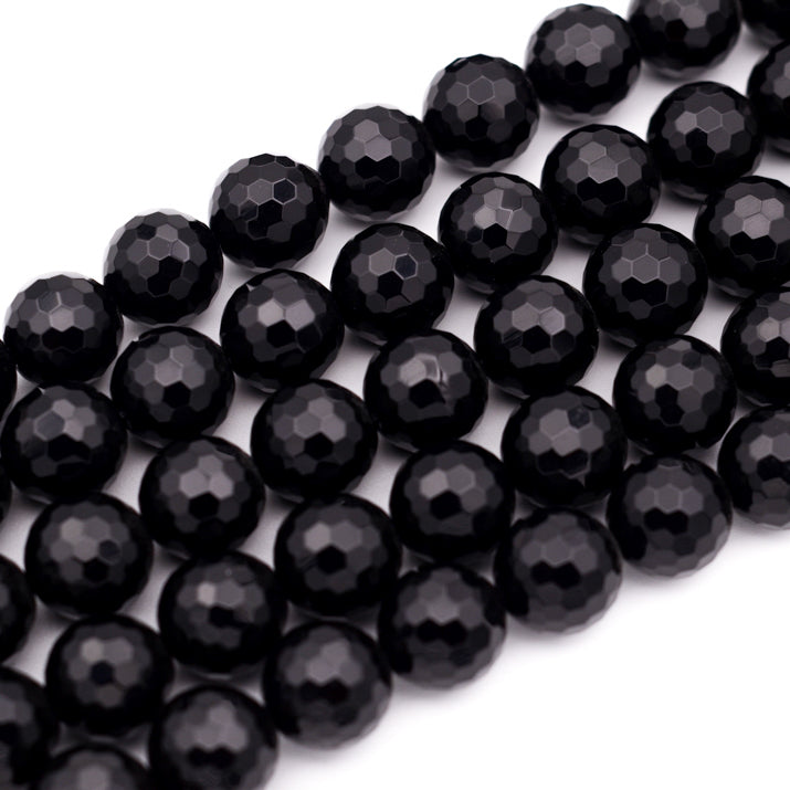 Onyx Faceted Round 16mm