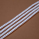 White Pearl Button 4-4.5x7mm