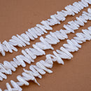 White Pearl Biwa Stick ~4.5-7.5x17.5-22mm (CD)