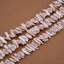 Light Champagne Pearl Biwa Stick ~5-6x18-22mm (CD)