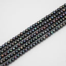 Peacock Blue Pearl Potato 6.5x7.5mm