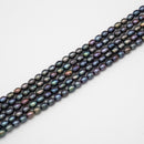 Peacock Blue Pearl Rice 7-7.5x5mm