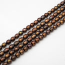 Peacock Bronze Pearl Rice 10-11x7.5mm